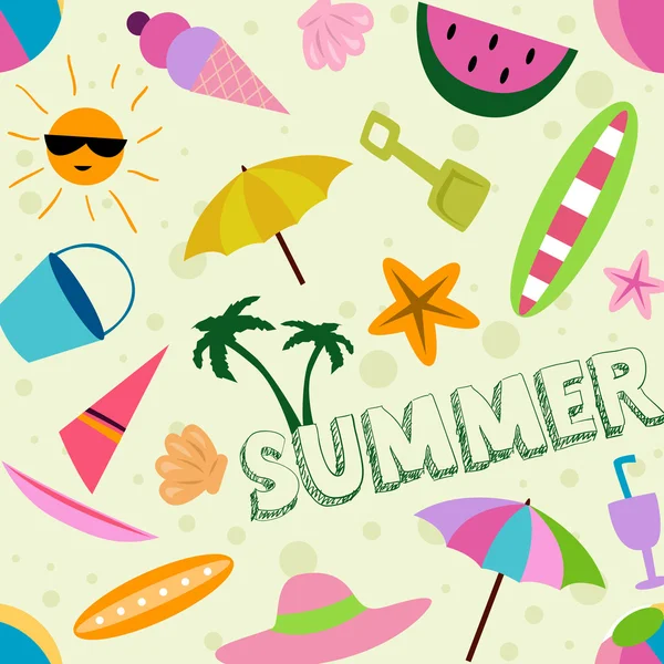 Seamless Summer Design — Stock Photo, Image
