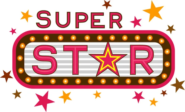 Super estrela — Fotografia de Stock