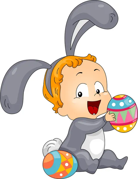 Dětská velikonoční vajíčka — Stock fotografie