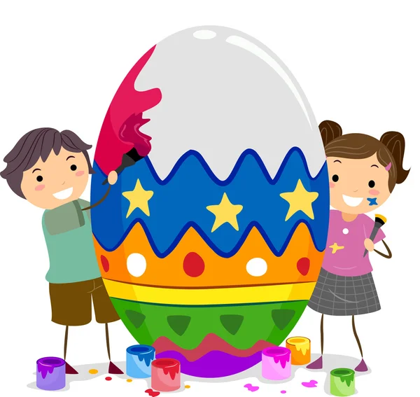 Kids Easter Egg — Stock Photo, Image