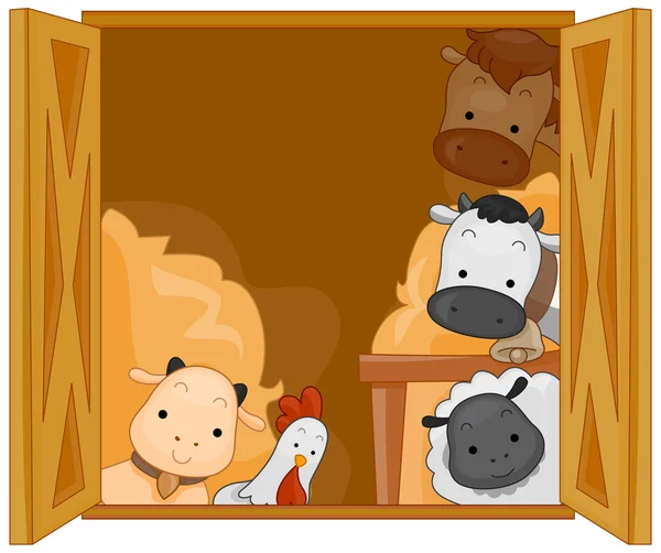 Zwierzęta stodoła — Zdjęcie stockowe