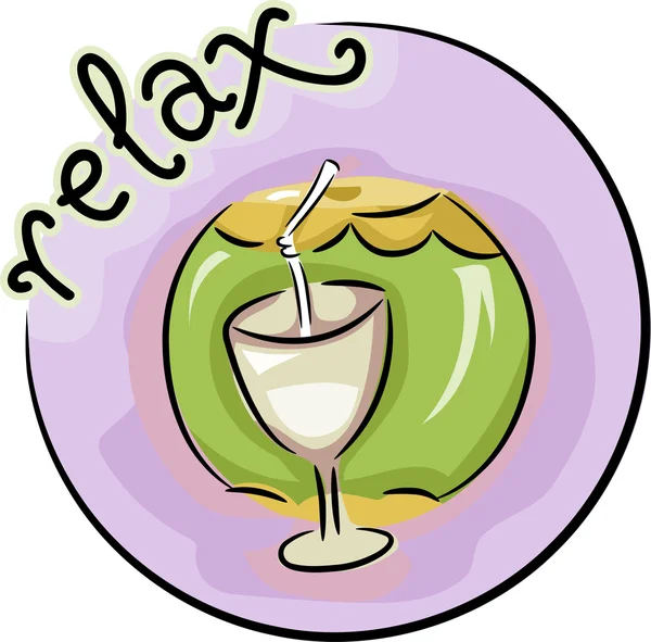 Relaxační ikona — Stock fotografie