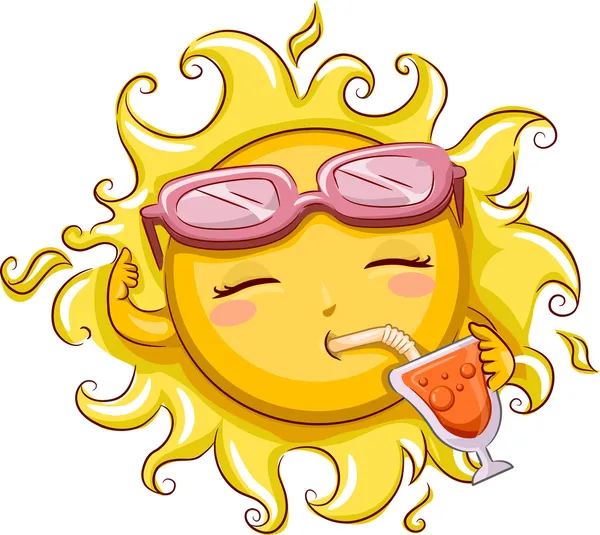 Clipart: lotion | Sun Holding a Sunblock Lotion — Stock Photo © lenmdp ...