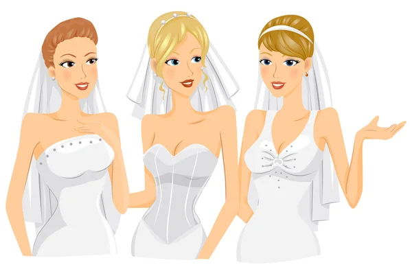 Brides TAlking — Stock Photo, Image