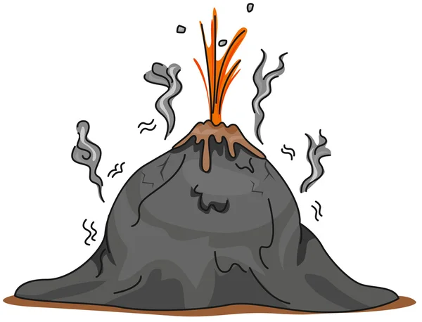 Bedrohlicher Vulkanausbruch — Stockfoto