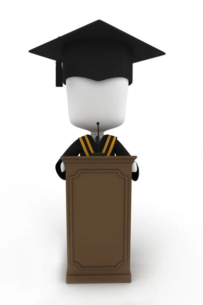 Graduado dando un discurso — Foto de Stock
