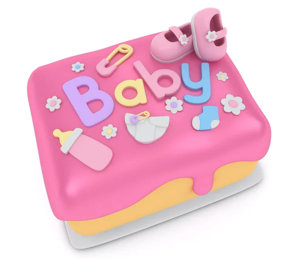 Baby Shower Cake — Stock Photo, Image