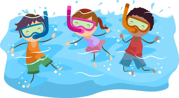 Snorkeling Kids — Stock Photo, Image