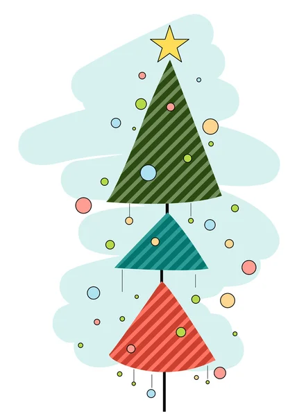 Diseño del árbol de Navidad — Foto de Stock