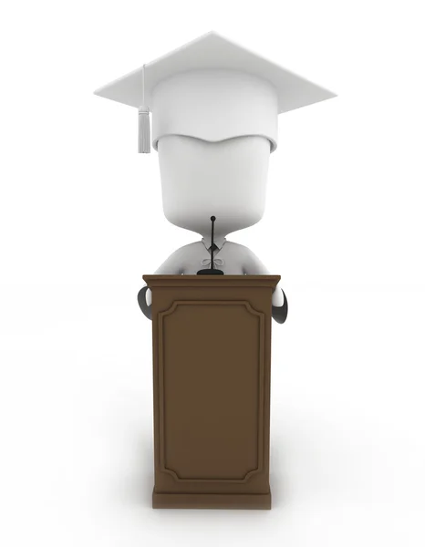Graduate Giving a Speech — Stock Photo, Image