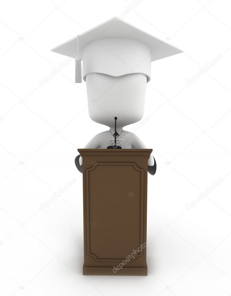 Graduate Giving a Speech
