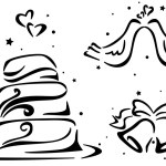 wedding stencil stock photo lenmdp 7600840