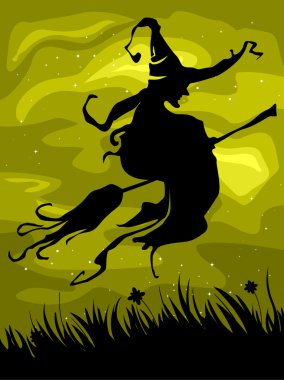 Witch Background clipart