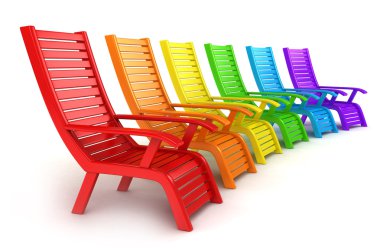 Beach Chairs clipart