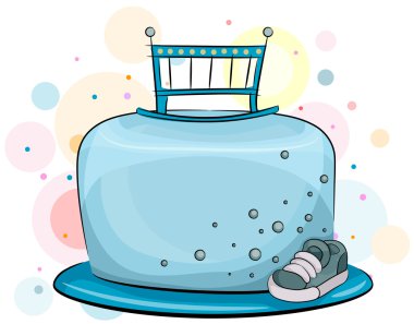 Cake for Baby Boys clipart