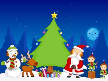 Christmas Scene clipart