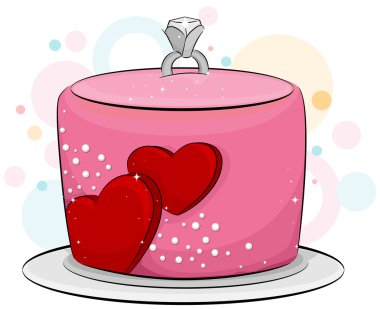 Engagement Cake clipart