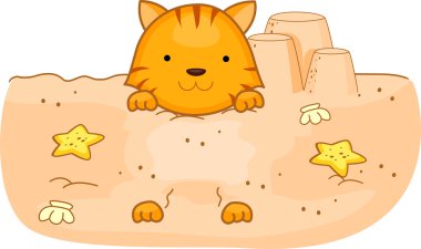 Summer Cat clipart