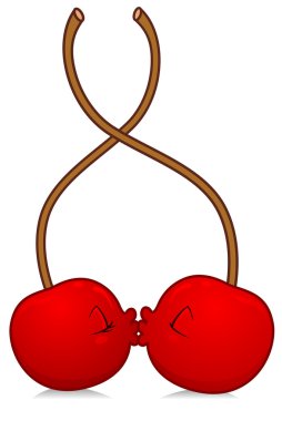 Kissing Cherries clipart