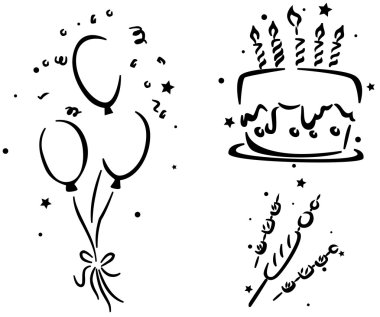 Birthday Stencil clipart