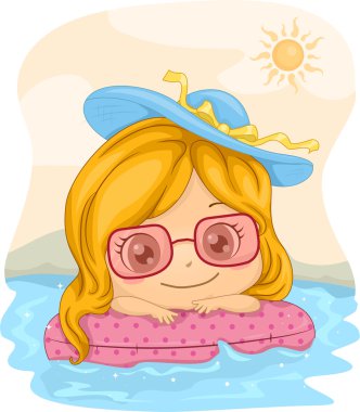 Floating clipart