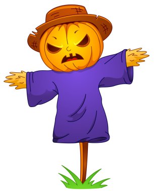 Pumpkin Scarecrow clipart