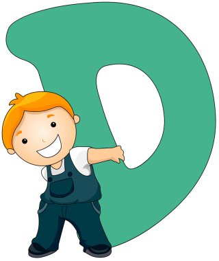 Kiddie Alphabet clipart