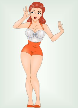 Pin Up Girl clipart