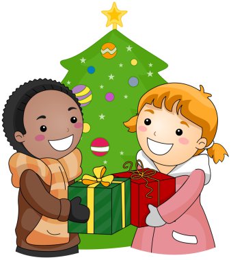 Exchange Gifts clipart