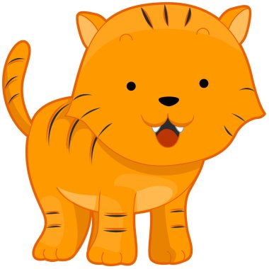 Baby Tiger clipart