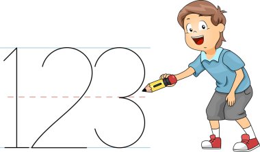 Kid Numbers clipart