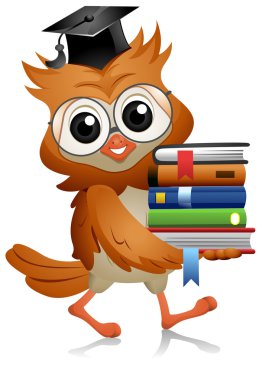 Owl Books clipart