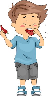 Kid Taste Spicy clipart