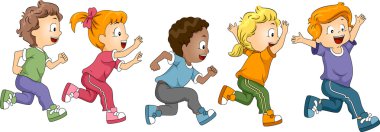 Kids Marathon clipart