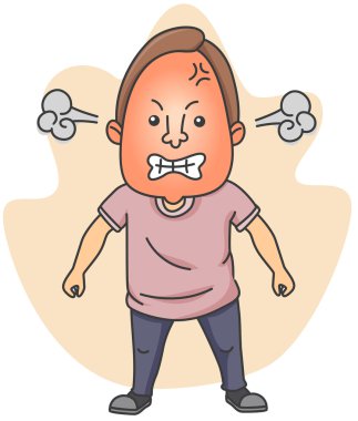 Angry Man clipart