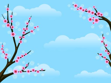 Cherry Blossom Background clipart