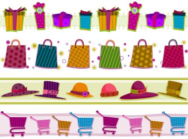 Shopping Borders clipart