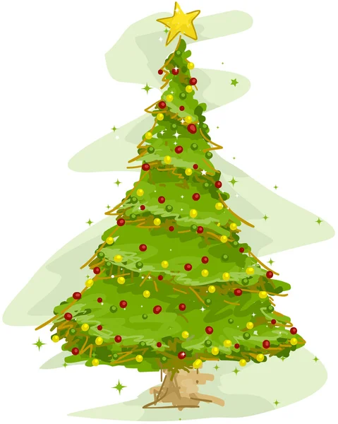 Χριστουγεννιάτικο δέντρο σχέδιο — Φωτογραφία Αρχείου