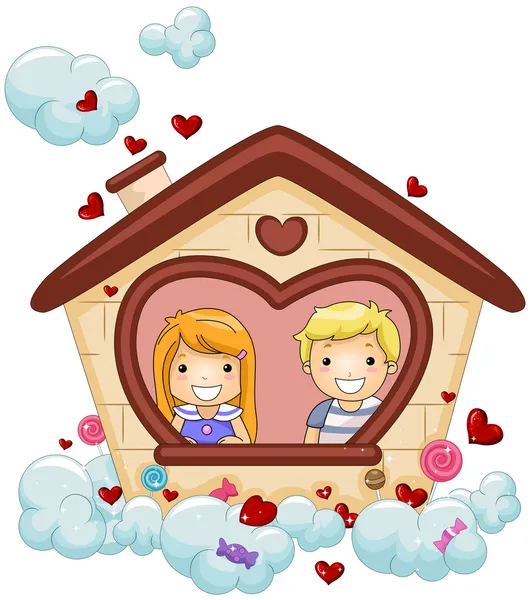 Valentijn huis — Stockfoto