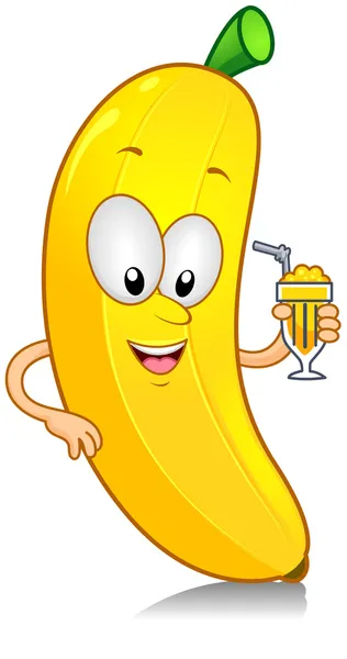 Μπανάνα ποτό — Φωτογραφία Αρχείου