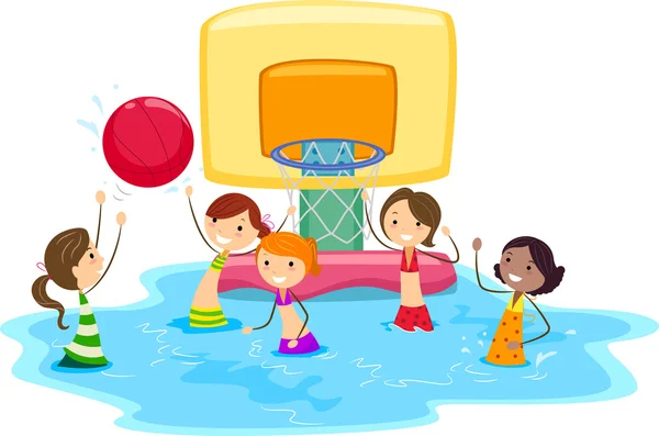 Vodní basketbal — Stock fotografie