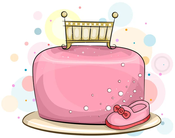 Cake for Baby Girls — Stock Photo, Image