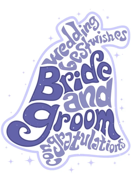Wedding Text Design — Stock Photo, Image
