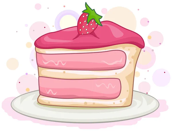 Ein Stück Kuchen — Stockfoto