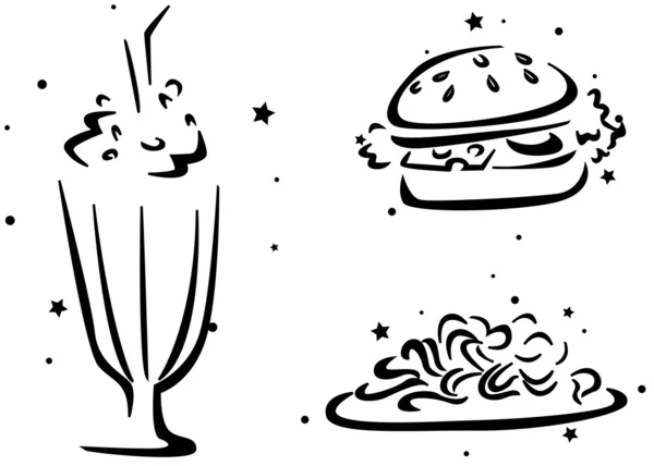 Food Stencil — Stock Photo, Image