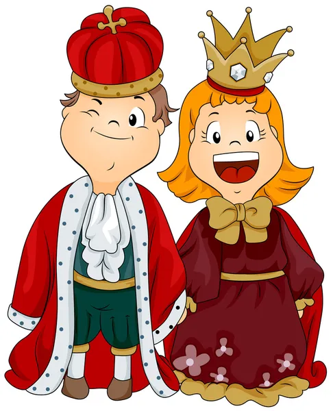Król i królowa — Zdjęcie stockowe