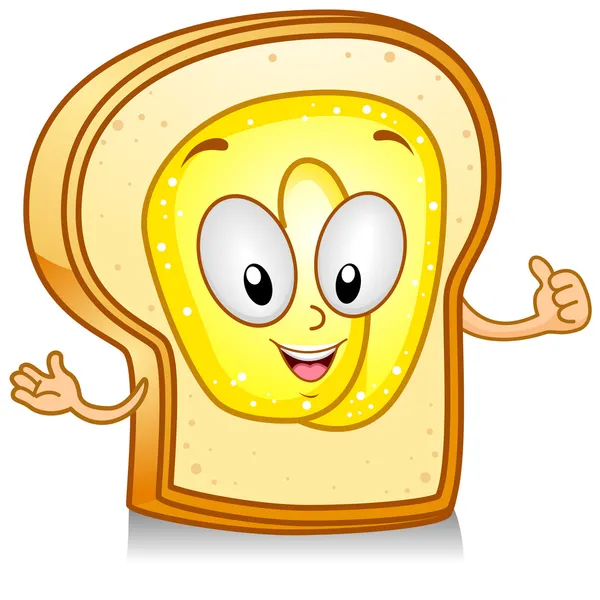 Ekmek ve Tereyağı — Stok fotoğraf