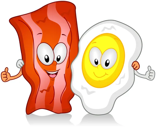 베이컨과 계란 — 스톡 사진