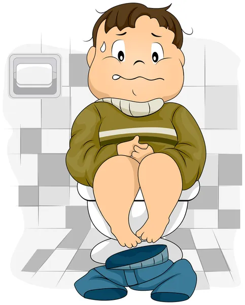 Constipated Kid — Stock Photo, Image