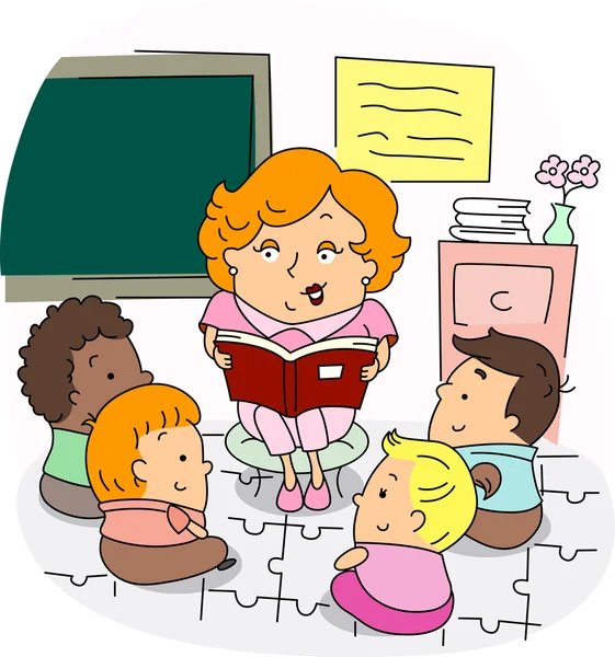 Nauczyciel przedszkolny — Zdjęcie stockowe